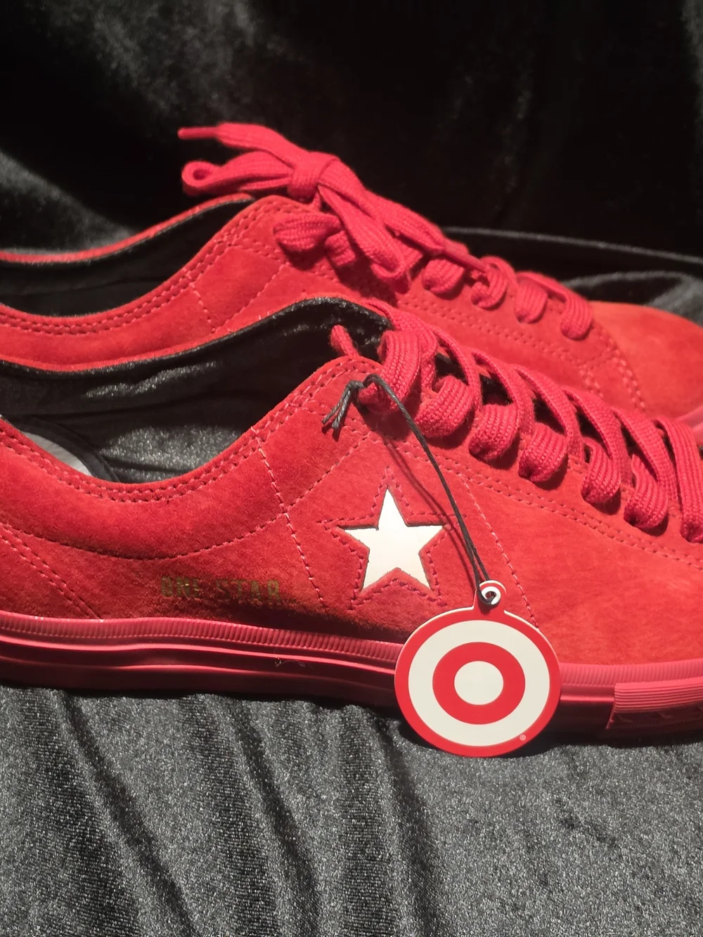Vintage Converse One Star x Target Red Suede Sneakers - Rare 2009 Promo - M8.5